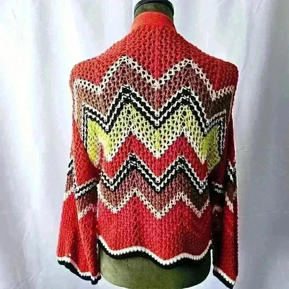 ✨Like New✨ Express Lightweight Knit Cardigan Sweater, Multicolor, Size S/M - Picture 3 of 6